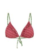 Bloflora Bella Frill Bikini Top Bikiniyläosa Bikiniliivit Red Becksönd...