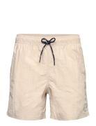 Leisure Logo Swim Shorts Uimashortsit Beige H2O