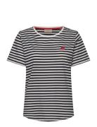 T-Shirt From Freequent In A Soft Material With Stripes. The T-Shirt Ha...