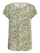 Sc-Regine Tops Blouses Short-sleeved Green Soyaconcept