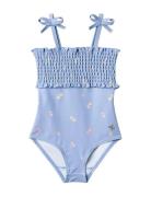 Swimsuit Selma Uimapuku Uima-asut Blue Wheat