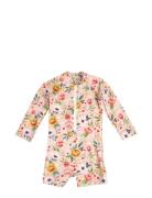 Villads – Uv-Dragt 1-2 År – Ocean Blossom Uimapuku Uima-asut Pink Fili...