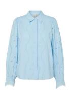Yascera Ls Shirt S. Tops Shirts Long-sleeved Blue YAS