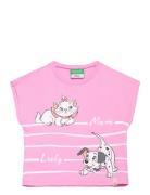 T-Shirt Tops T-shirts Short-sleeved Pink United Colors Of Benetton