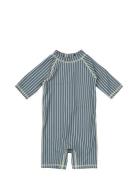 Swimjumpsuit Printed Uimapuku Uima-asut Blue Petit Piao