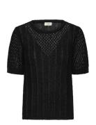 Frodetta Pu 1 Tops Knitwear Jumpers Black Fransa