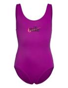 Nike Signature Swoosh U Back Piece Uimapuku Uima-asut Purple NIKE SWIM