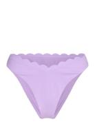 Scallop High Leg R Swimwear Bikinis Bikini Bottoms Bikini Briefs Purpl...