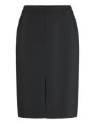 Stretch Cady Pencil Skirt Kynähame Hame Black Lauren Women
