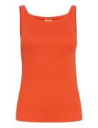 Kacarna Tank Top Tops T-shirts & Tops Sleeveless Orange Kaffe