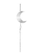 Half Moon Earring With Pearl Chain Korvakoru Korut Silver Jane Koenig