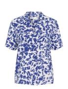 Fayeiw Shirt Tops Shirts Short-sleeved Blue InWear