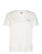 Ihcamino Vss2 Tops T-shirts & Tops Short-sleeved White ICHI