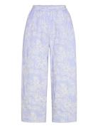 Flowercras Pants Bottoms Trousers Wide Leg Blue Cras