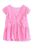 Blouse Cassi Tops Blouses Sleeveless Pink Lindex
