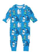 Pojkgäng Pyjamas Pyjama Sie Jumpsuit Haalari Blue MUMIN