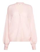 Chunky Knitted Cardigan Tops Knitwear Cardigans Pink Gina Tricot