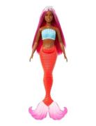 A Touch Of Magic Mermaid Doll With Magenta Hair, Tropical Red Tail And...