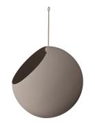 Globe Hanging Flowerpot Home Decoration Flower Pots Grey AYTM