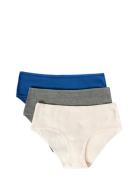 John - 3 Shorties Alushousut Brief Tangat Blue Etam