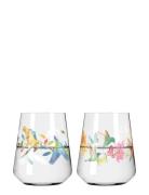 Sommerrausch Waterglass No: 3 & 4 2-P Home Tableware Glass Drinking Gl...
