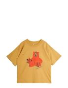 Camp Rodini Sp Ss Tee Tops T-shirts Short-sleeved Yellow Mini Rodini