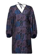 Slfelani 7/8 Short Dress B Lyhyt Mekko Navy Selected Femme