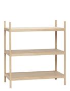 Library Shelf Unit Small Natural Home Furniture Shelves Beige Hübsch