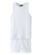 Nlfnomina Sl Night Set Pyjamasetti Pyjama White LMTD
