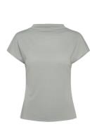 Alitta Tops T-shirts & Tops Short-sleeved White Tiger Of Sweden