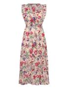 Samoll Midi Dress Sl Polvipituinen Mekko Pink Lollys Laundry