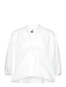 C_Bales Tops Blouses Short-sleeved White BOSS