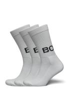Classic Polyamide Crew Sock 3P Lingerie Socks Regular Socks White Björ...