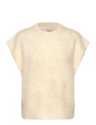 Patrisia New Knit Vest Vests Knitted Vests Cream A-View