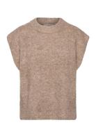 Patrisia New Knit Vest Vests Knitted Vests Brown A-View