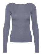 Kathrin Tops T-shirts & Tops Long-sleeved Blue Tiger Of Sweden