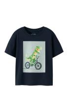 Nmmvoto Ss Nreg Top Tops T-shirts Short-sleeved Black Name It