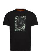 Te_Animali Tops T-shirts Short-sleeved Black BOSS