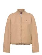 Cotton Nylon Reg Bomber Bombertakki Beige Tommy Hilfiger