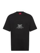 Duarms Tops T-shirts Short-sleeved Black HUGO