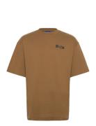 Nilte Tops T-shirts Short-sleeved Brown HUGO BLUE
