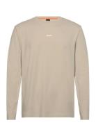 Tchark Tops T-shirts Long-sleeved Cream BOSS