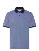 4-Col Oxford Ss Pique Tops Polos Short-sleeved Blue GANT