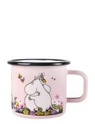 Moomin Enamel Mug 37Cl Home Tableware Cups & Mugs Coffee Cups Pink Muu...
