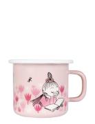 Moomin Enamel Mug 25Cl Home Tableware Cups & Mugs Coffee Cups Pink Muu...