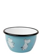 Moomin Enamel Bowl Home Tableware Bowls Breakfast Bowls Blue Muurla