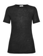 Rwamina Ss Regular T-Shirt Tops T-shirts & Tops Short-sleeved Black Ro...