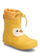 Alv Indie Print Shoes Rubberboots High Rubberboots Yellow Viking