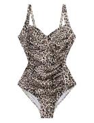 Leopard Potenza Swimsuit Uimapuku Uima-asut Brown Panos Emporio