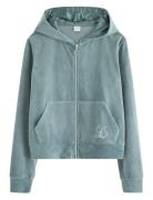 Sweatshirt Velour With Hoodie Tops Sweat-shirts & Hoodies Hoodies Blue...